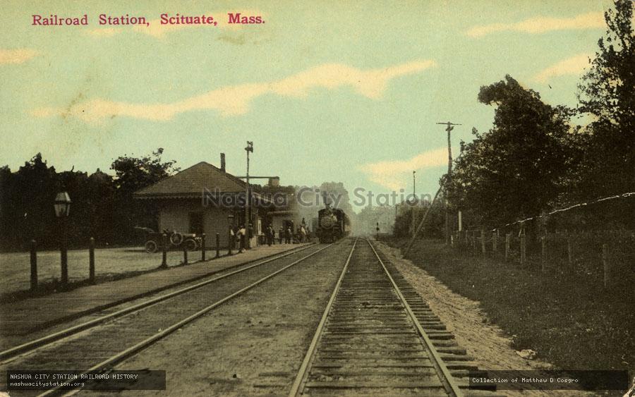 Postcard: Railroad Station, Scituate, Massachusetts